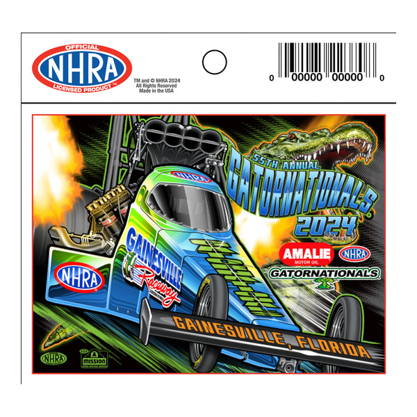 AMALIE Motor Oil NHRA Gatornationals Event Decal - Front View