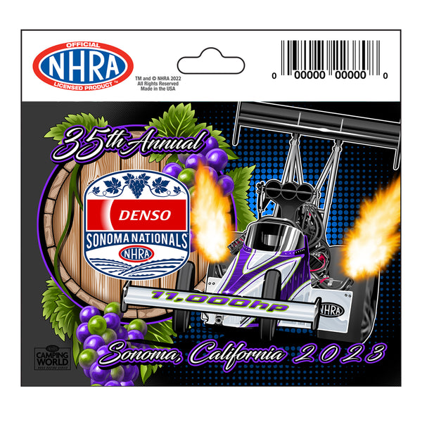 DENSO NHRA Sonoma Nationals Event Decal - Front View