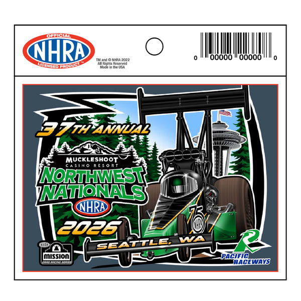 2026 NHRA Northwest Nationals Event Decal - Front View