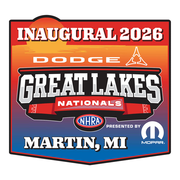 2026 NHRA Great Lakes Nationals Event Decal - Front View