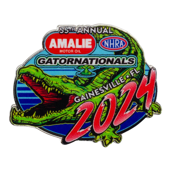 AMALIE Motor Oil NHRA Gatornationals Event Hatpin - Front View