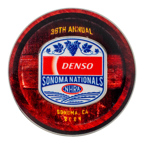 NHRA Sonoma Nationals Event Hatpin - Front View