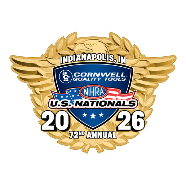2026 Cornwell Quality Tools NHRA US Nationals Event Hatpin - Front View