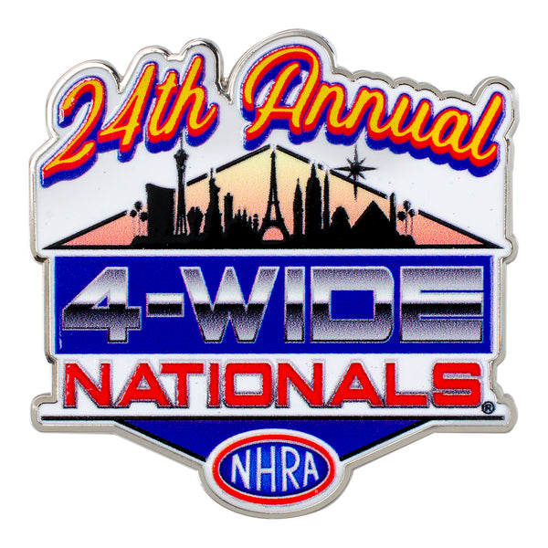 Vegas 4-Wide Nationals Event Hatpin - Front View