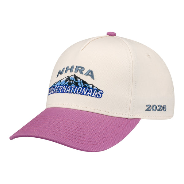 2026 NHRA Winternationals Two Tone Hat in White - Front left view