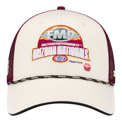 2026 Factory Motor Parts NHRA Arizona Nationals Rope Hat In White & Red - Front View