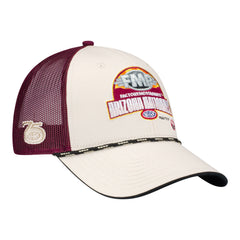 2026 Factory Motor Parts NHRA Arizona Nationals Rope Hat In White & Red - Angled Right Side View