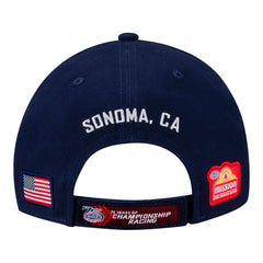 2026 Sonoma Nationals Limited Edition Hat in Blue and Grey - Back View