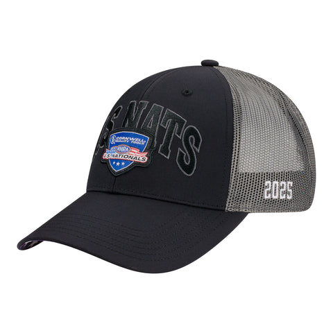 2025 Cornwell Quality Tools NHRA U.S. Nationals Hat - Mesh Black - Angled Left Side View
