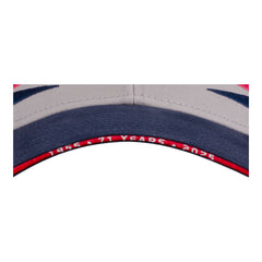 2025 Cornwell Quality Tools NHRA U.S. Nationals Retro Hat - Grey Retro - Zoomed in Front of Bill View