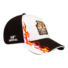 In-N-Out Burger NHRA Finals Event Hat In Black & White - Angled Right Side View