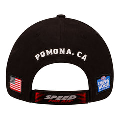 In-N-Out Burger NHRA Finals Event Hat In Black & White - Back View