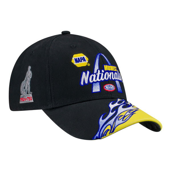 2026 Napa Auto Parts NHRA Midwest Nationals Limited Edition Hat in Black - Front Right View