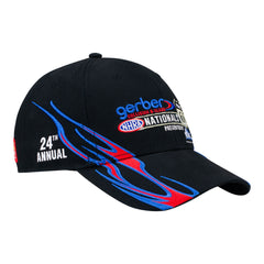 Route 66 Nationals Event Hat in Black and Blue - Angled Right Side View