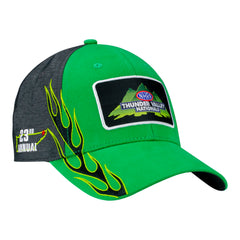 Super Grip NHRA Thunder Valley Nationals Event Hat in Green and Grey - Angled Right Side View