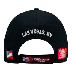 2026 Mopar NHRA Las Vegas Nationals Limited Edition Auction #1 Hat In Black, White, Blue & Red - Back View