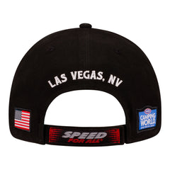 NHRA Nevada Nationals Event Hat In White, Black & Blue - Back View
