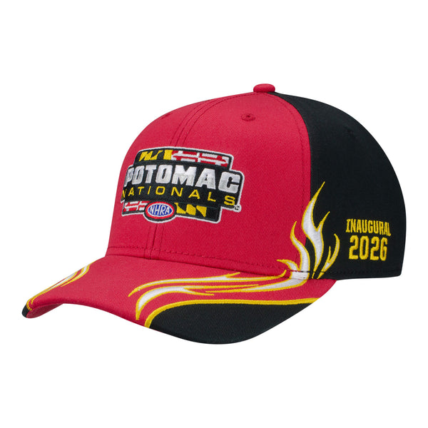 2026 NHRA Potomac Nationals Limited Edition Hat in Red - Front Left View