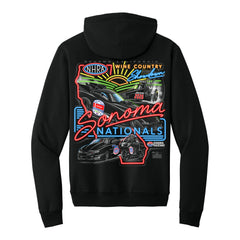 2026 DENSO NHRA Sonoma Nationals presented by PowerEdge Sweatshirt in Black - Back View