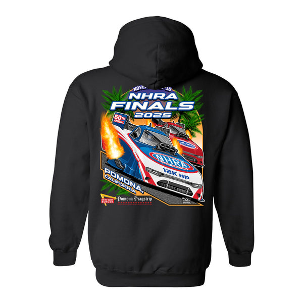 2025 In-N-Out Burger NHRA Finals Event Hoodie - Black - Back View