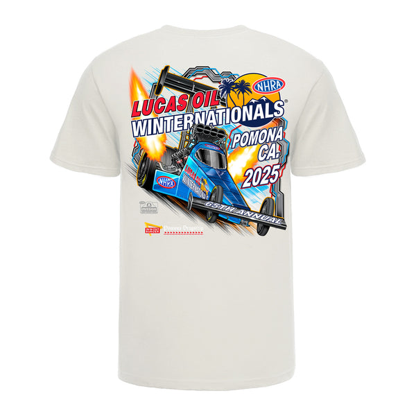 2025 NHRA Winterationals Event Shirt- Natural - Back View