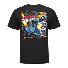 2025 NHRA Winterationals Event Shirt - Black - Back View