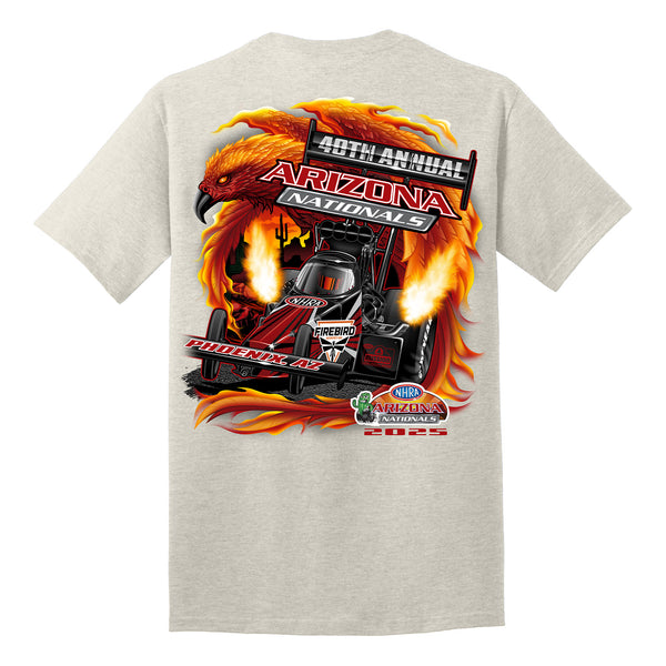 2025 NHRA Arizona Nationals Event Shirt - Oatmeal Heather - Back View