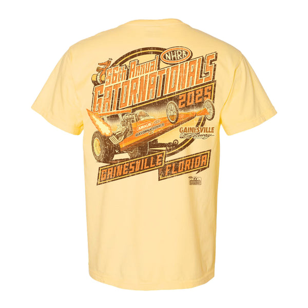 2025 NHRA Gatornationals Retro Shirt - Butter - Back View