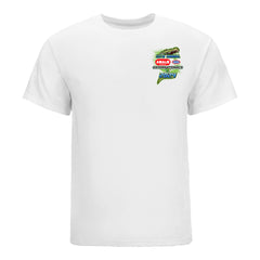 AMALIE Motor Oil NHRA Gatornationals Event T-Shirt in White - Front View