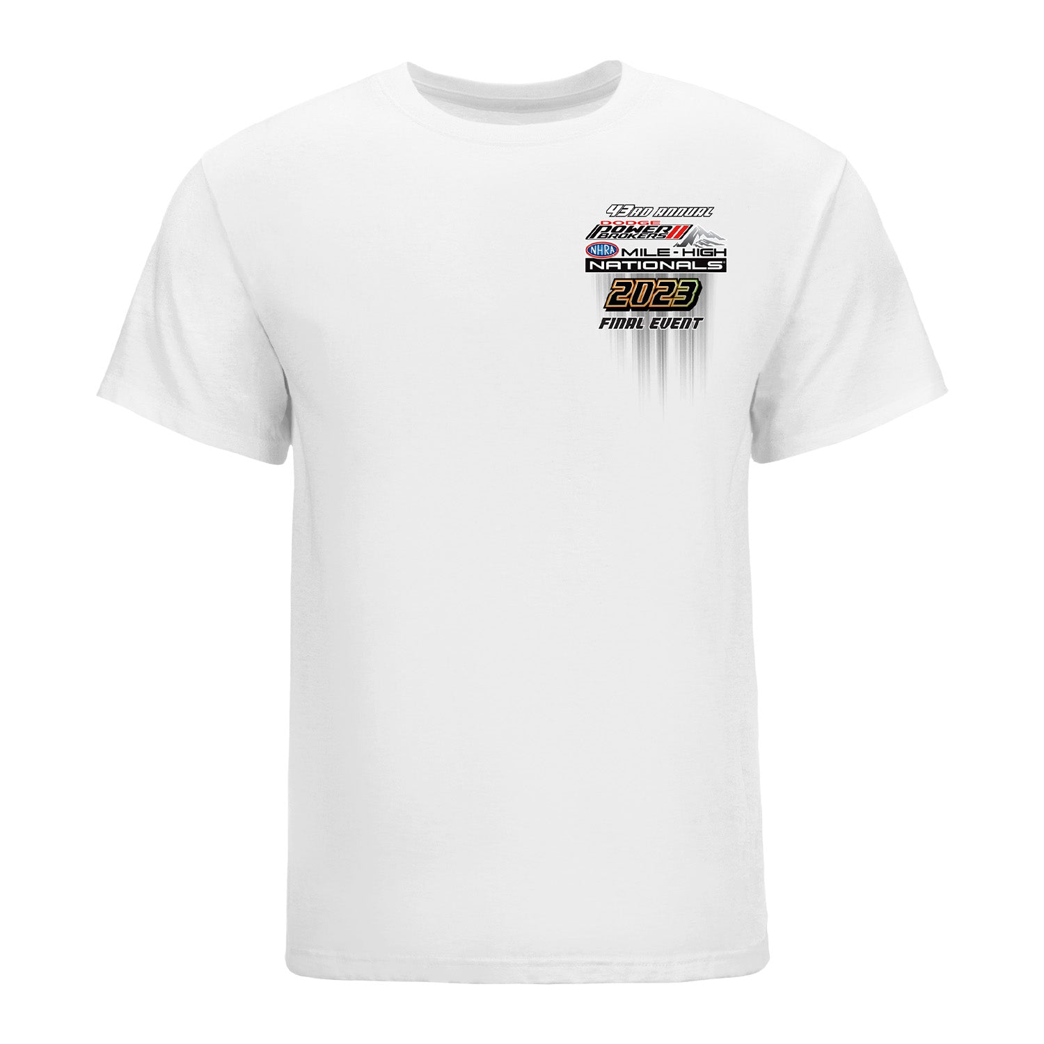 Dodge Power Brokers NHRA Mile-High Nationals Event T-Shirt