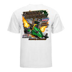 Dodge Power Brokers NHRA Mile-High Nationals Event T-Shirt In White - Back View