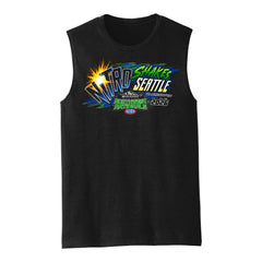 2026 Northwest Nationals Muscle Tank in Black - Front View