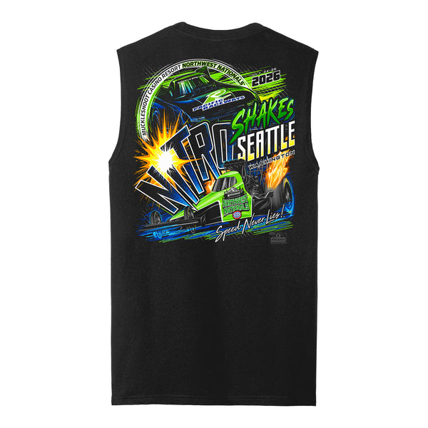2026 Northwest Nationals Muscle Tank in Black - Back View