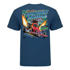 2025 Northwest Nationals Event Shirt - Neptune Blue - Back View