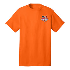 2025 Lucas Oil NHRA Nationals Event Shirt - Safety Orange - Front View