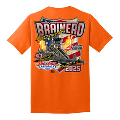 2025 Lucas Oil NHRA Nationals Event Shirt - Safety Orange - Back View