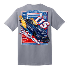2025 Cornwell Quality Tools NHRA U.S. Nationals Event Shirt - Silver - Back View