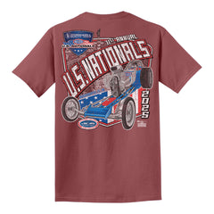 2025 Cornwell Quality Tools NHRA U.S. Nationals Retro Shirt - Red Rock - Back View