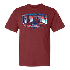 2026 Cornwell Quality Tools US Nationals 4-Car T-Shirt in Red - Front View