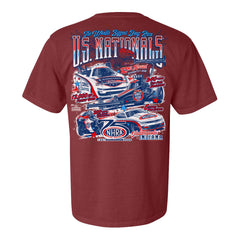 2026 Cornwell Quality Tools US Nationals 4-Car T-Shirt in Red - Back View