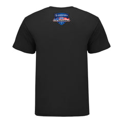 2026 Cornwell Quality Tools NHRA US Nationals Nitro Junkie T-Shirt in Black - Back View