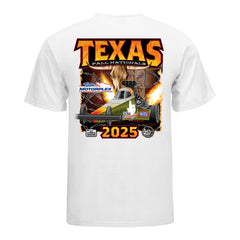 2025 Texas NHRA FallNationals Event Shirt - White - Back View