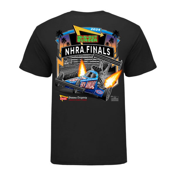 In-N-Out Burger NHRA Finals Event Shirt- Black - Back View