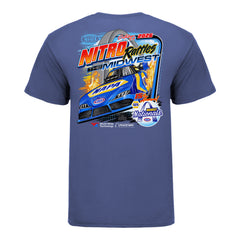 2026 Napa Auto Parts NHRA Midwest Nationals Event T-Shirt in Blue - Back View