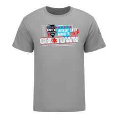 2026 NHRA Route 66 Nationals 4 Car T-Shirt in Grey - Front View