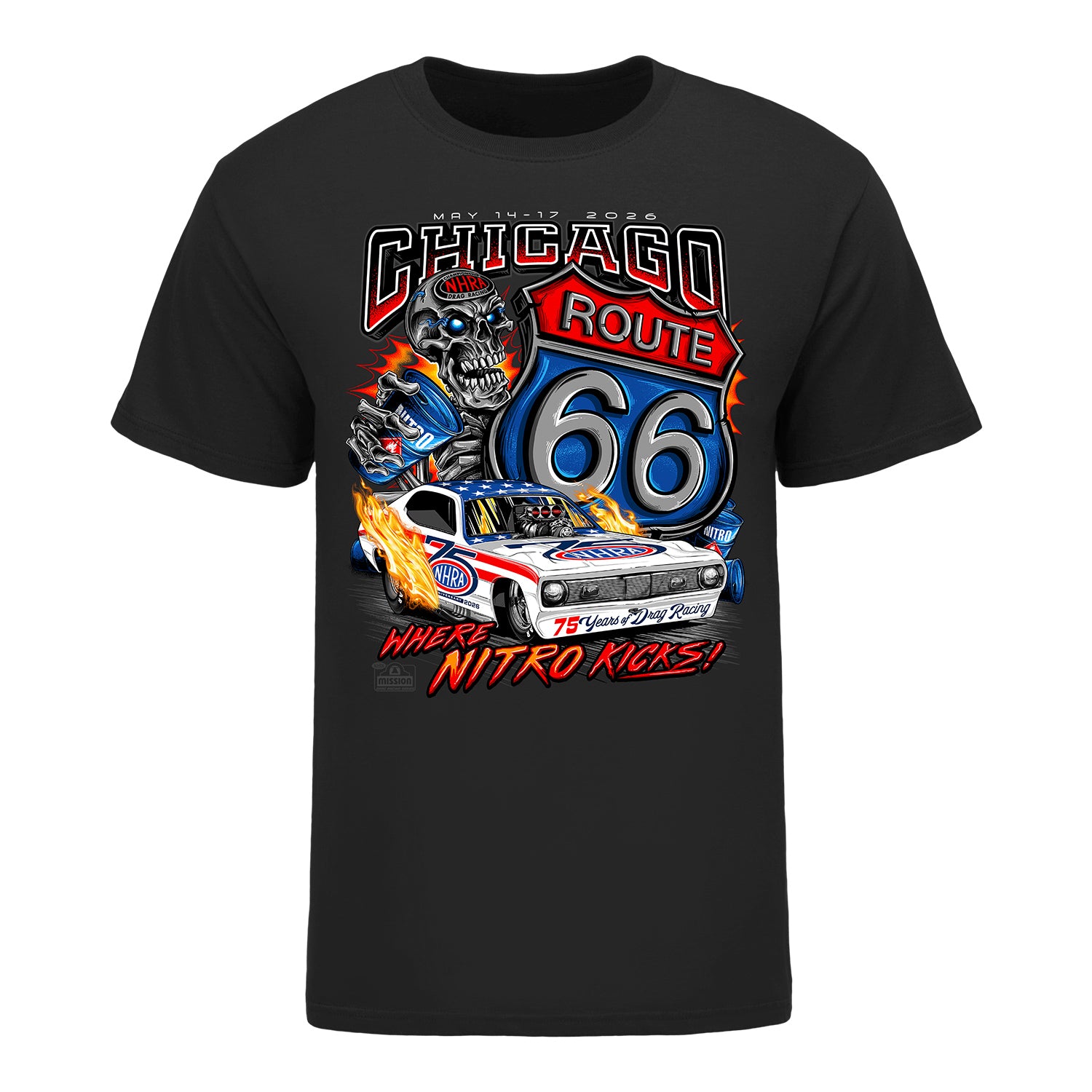 2026 NHRA Route 66 Nationals Nitro Junkie T-Shirt | NitroMall