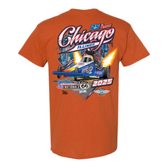 2025 Chicago Route 66 Nationals Event Shirt - Texas Orange - Back View