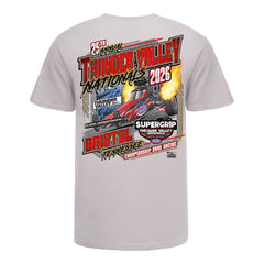 2026 Thunder Valley Nationals T-Shirt in Grey - Back View
