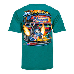 NHRA Nevada Nationals Event T-Shirt In Jade - Back View