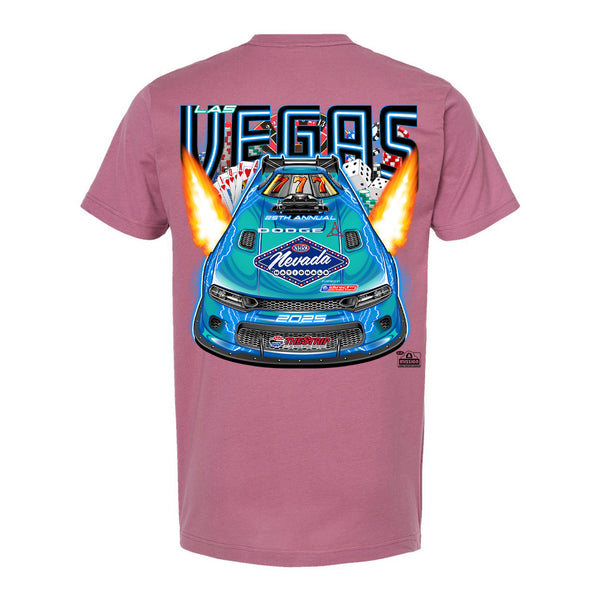 2025 NHRA Nevada Nationals Event Shirt - Heather Cassis - Back View